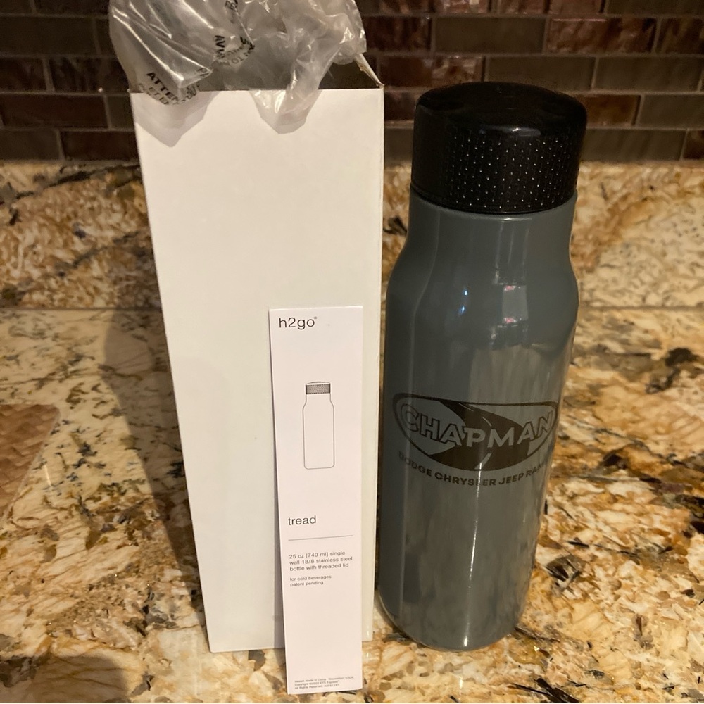H2go Gray 25 oz Stainless Steel Bottle